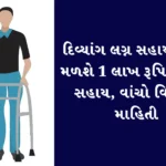 Select દિવ્યાંગ લગ્ન સહાય યોજના, મળશે 1 લાખ રૂપિયા સુધીની સહાય, વાંચો વિગતવાર માહિતી દિવ્યાંગ લગ્ન સહાય યોજના, મળશે 1 લાખ રૂપિયા સુધીની સહાય, વાંચો વિગતવાર માહિતી